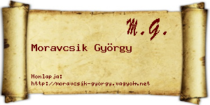 Moravcsik György névjegykártya